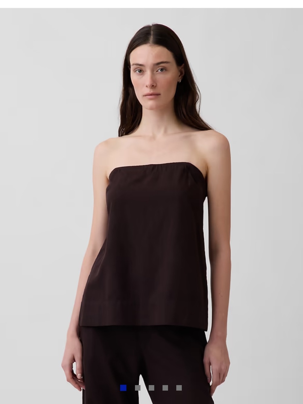 Brown Matching Linen Gap Set pants and top